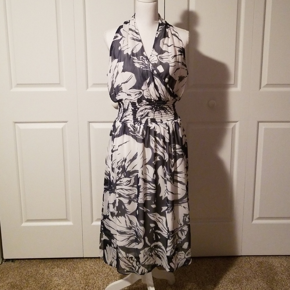 Anmol black and white dress